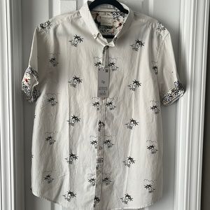 Denim & Flower Men’s Short Sleeve Button Up NWT